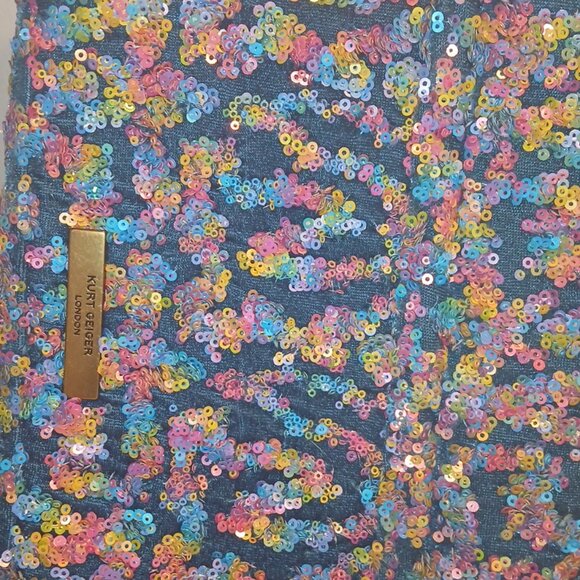 Kurt Geiger  sequin chain strap shoulder purse - Picture 8 of 9